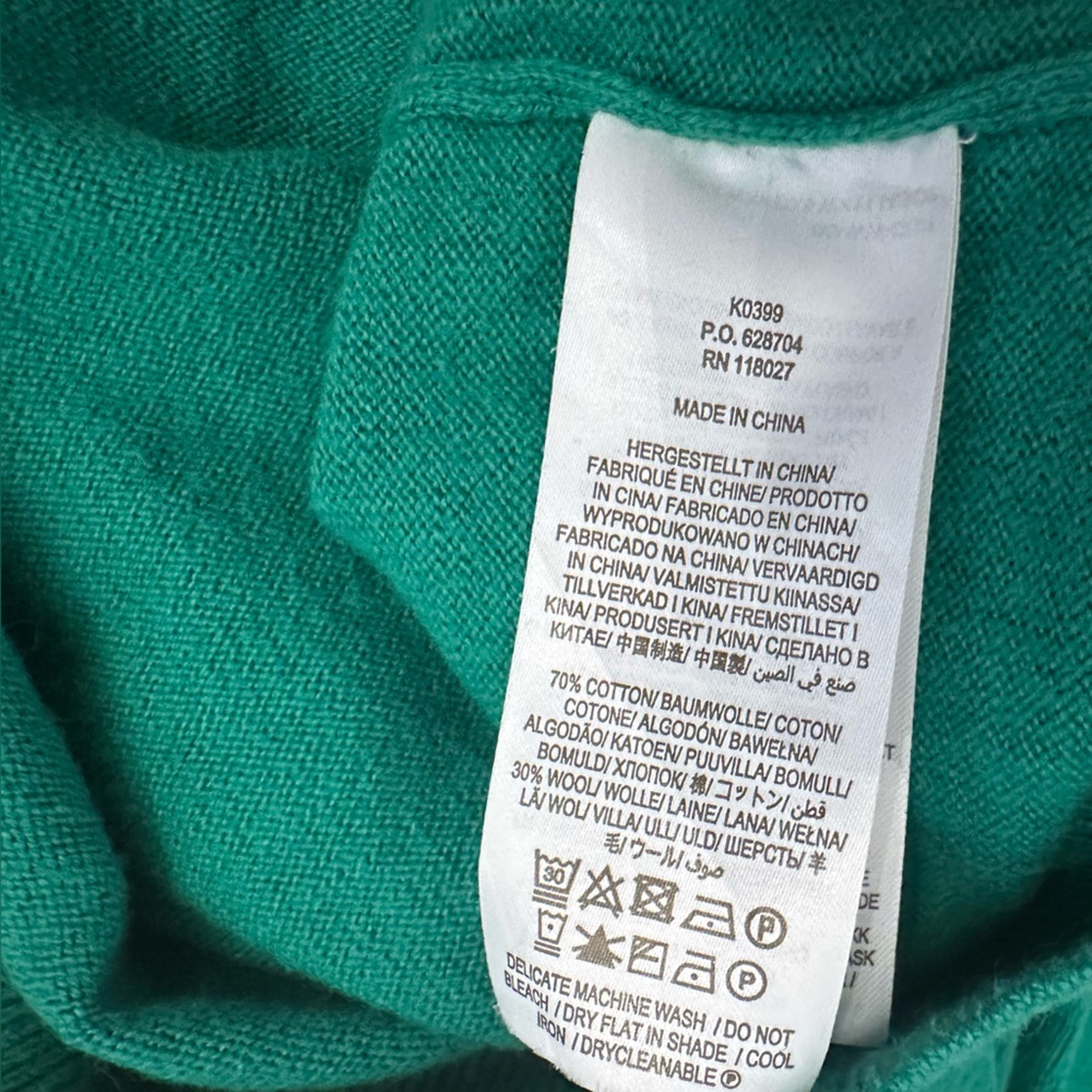 BODEN Hambleden Scallop Edge Sweater in Deep Forest. Size 4 (#2) - Picture 10 of 12